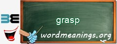 WordMeaning blackboard for grasp